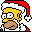 Santa Homer icon